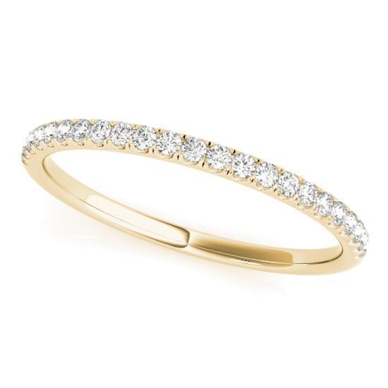 Stackables 1/2 Eternity Tri-Tone Gold Micro-Pave Set Diamonds 3-Band Set Selectables-Wedding and Anniversary Bands-Fire & Brilliance ®