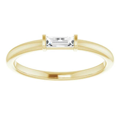 Straight Baguette Gemstone Stackable Ring-FIRE & BRILLIANCE