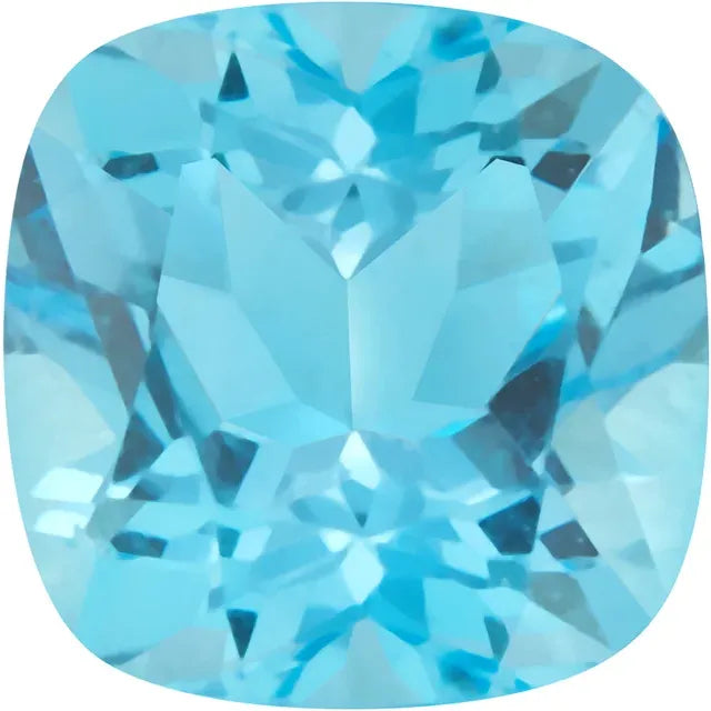 Cushion Swiss Blue Topaz Natural Gemstones
