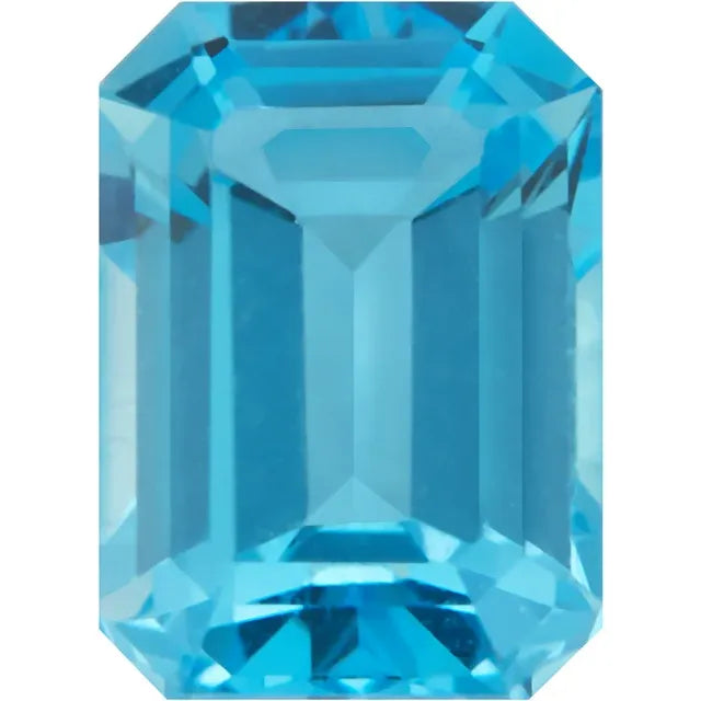 Emerald Swiss Blue Topaz Natural Gemstones