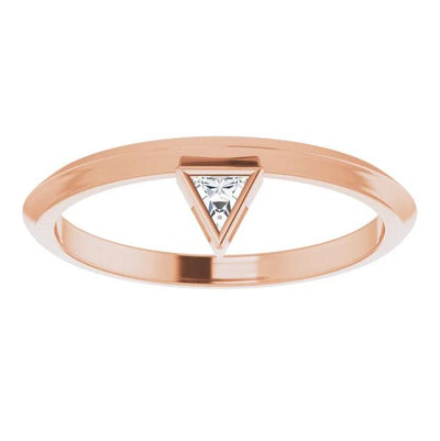 Triangle Diamond Stackable Ring-FIRE & BRILLIANCE
