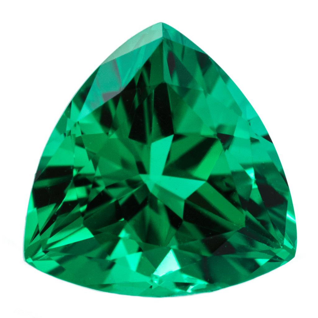 Trillion FAB Lab-Grown Emerald Gems-FIRE & BRILLIANCE