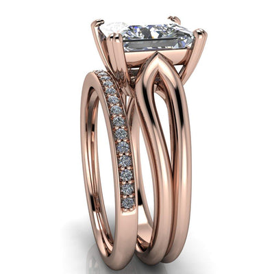 Weiss Princess/Square 4 Prong Side Loop Ring-Custom-Made Jewelry-Fire & Brilliance ®