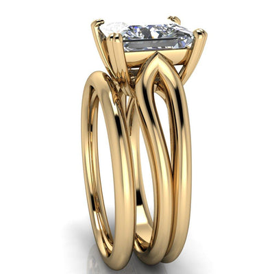 Weiss Princess/Square 4 Prong Side Loop Ring-Custom-Made Jewelry-Fire & Brilliance ®