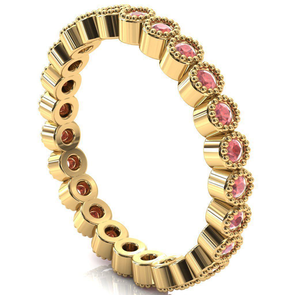 Zinnia Round Moissanite 6 Prongs Milgrain Halo Accent Diamonds Ring-Custom-Made Jewelry-Fire & Brilliance ®