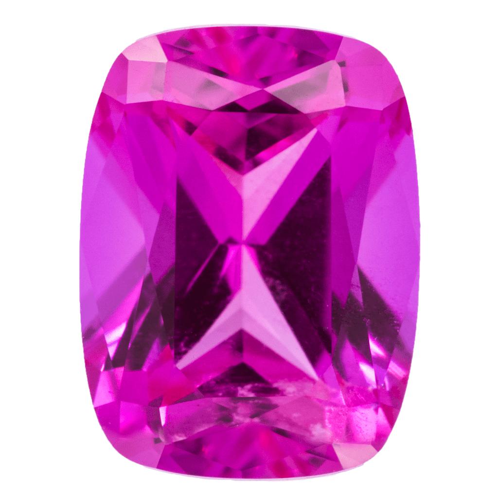 Antique Cushion Chatham Lab-Grown Pink Sapphire Gems-Chatham Lab-Grown Gems-Fire & Brilliance ®