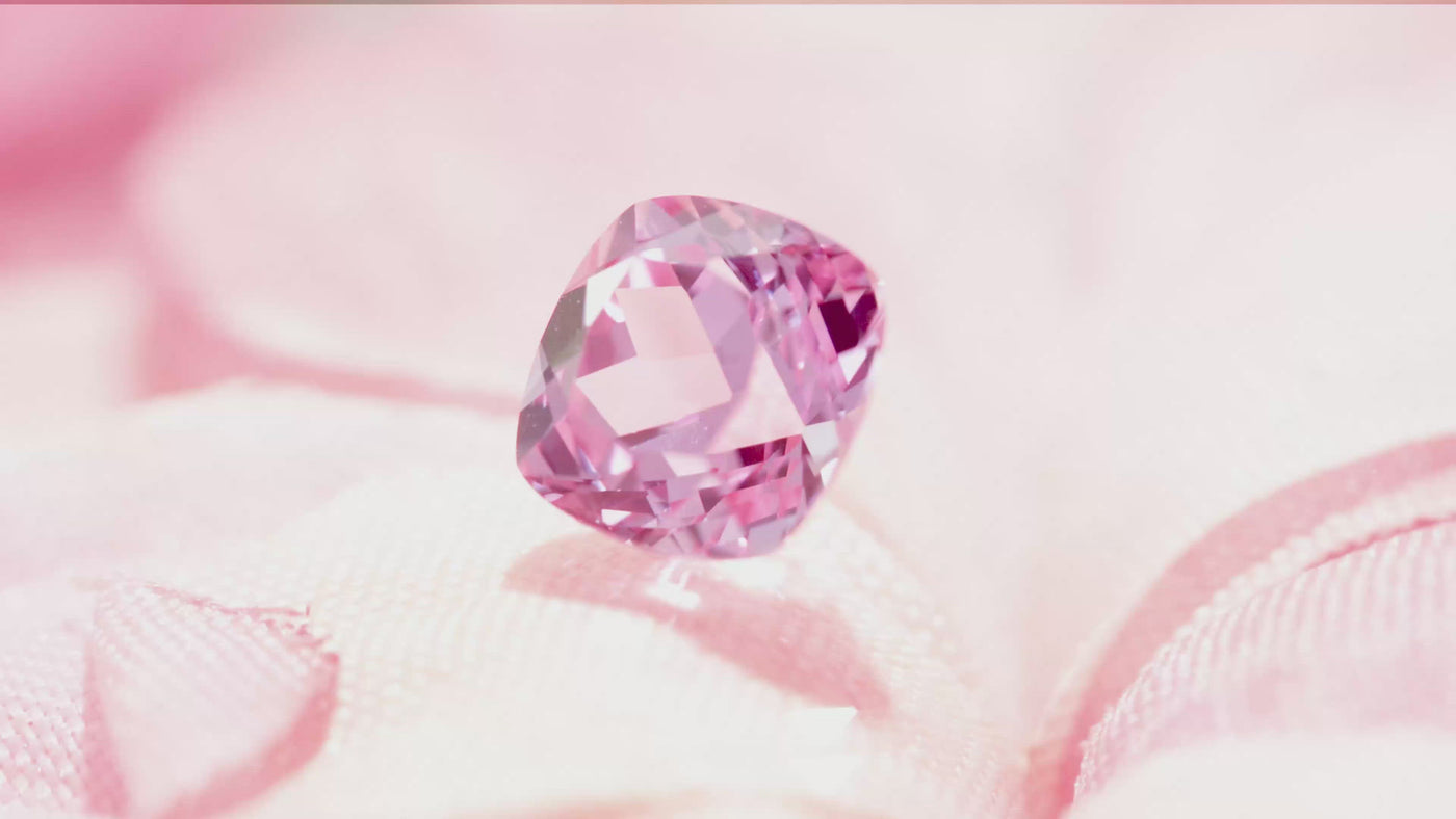 Cushion FAB Lab-Grown Pink Sapphire Gems