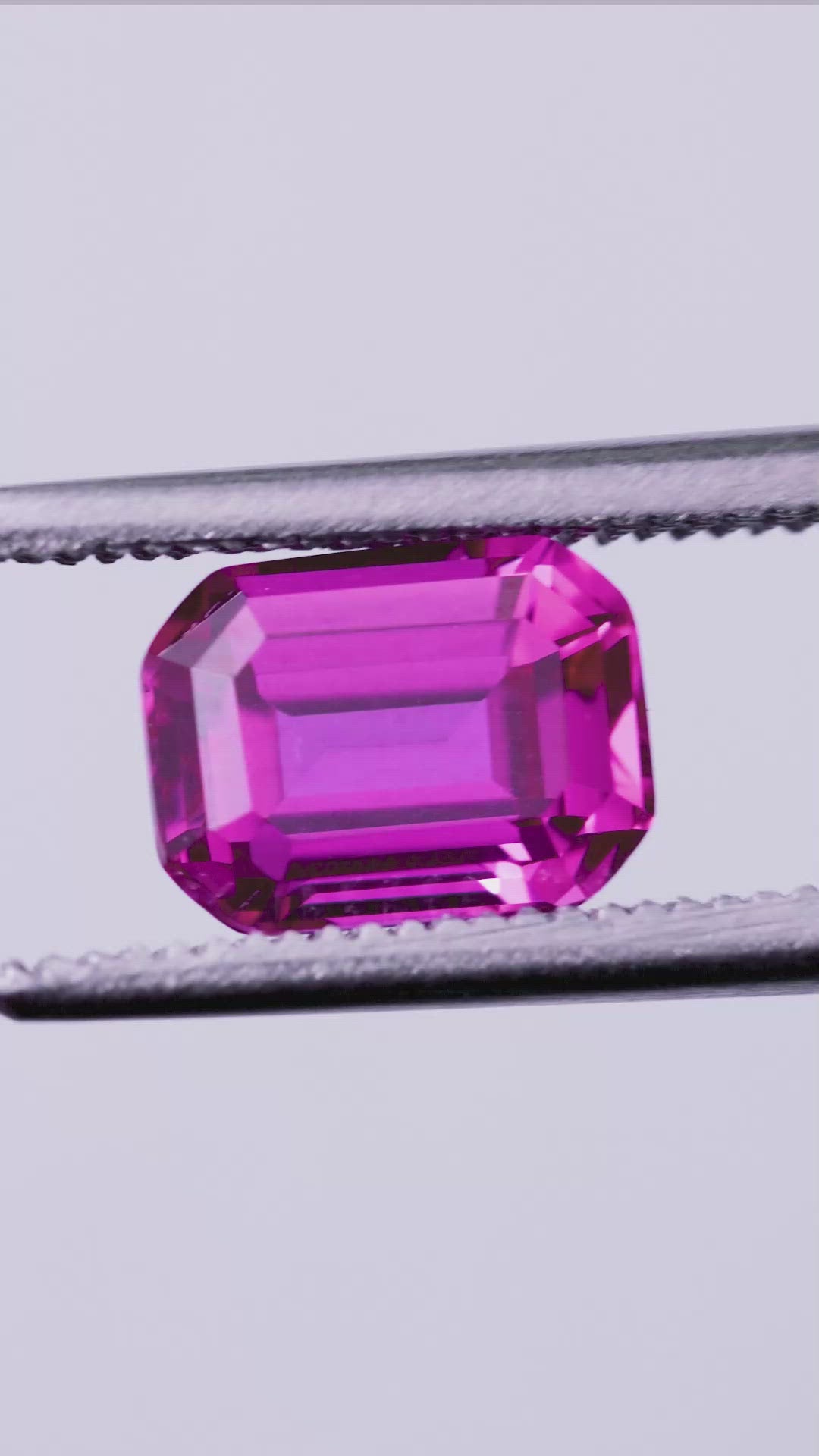 Emerald FAB Lab-Grown Pink Sapphire Gems
