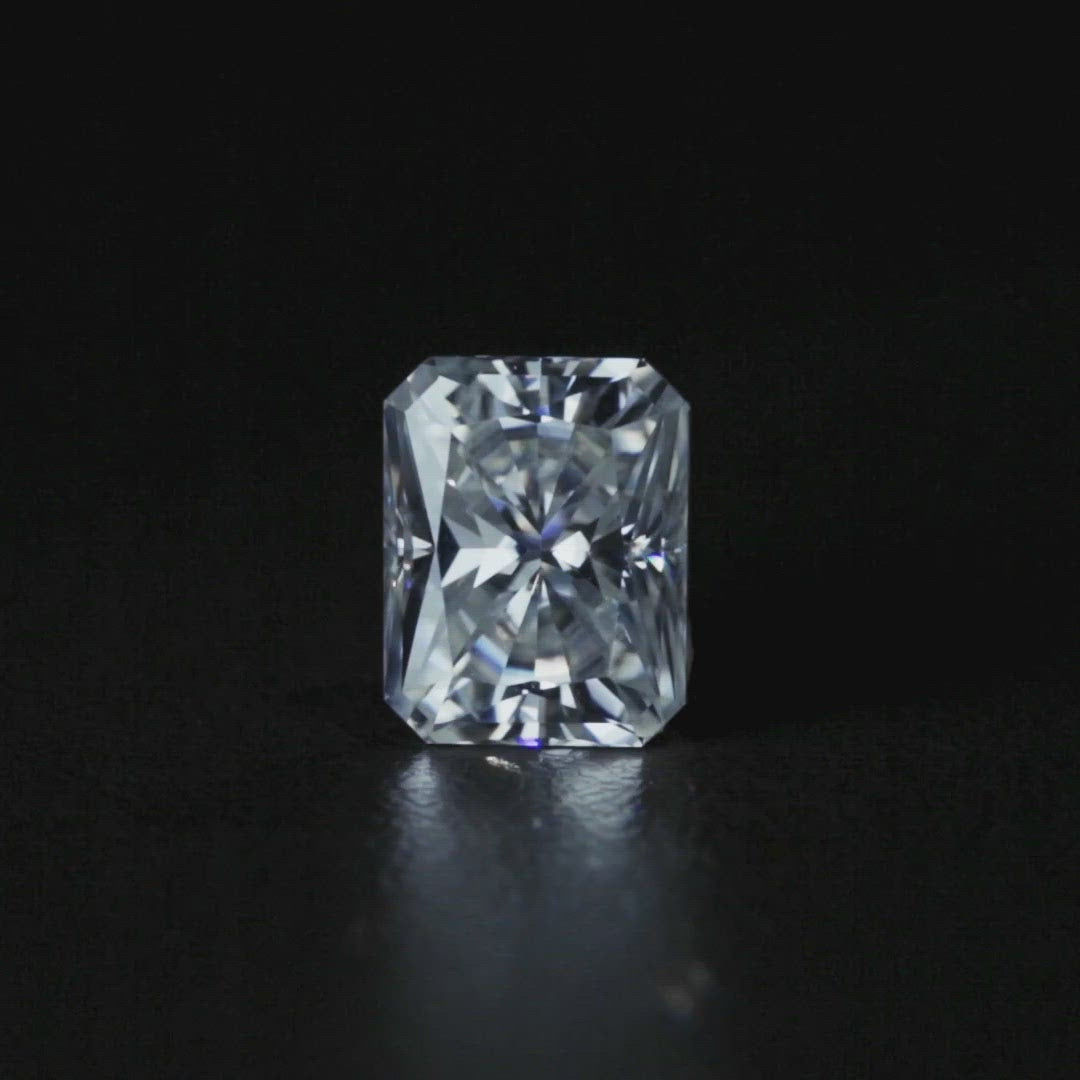 Crushed Ice Radiant First Crush FAB Moissanite Loose Stone – FIRE