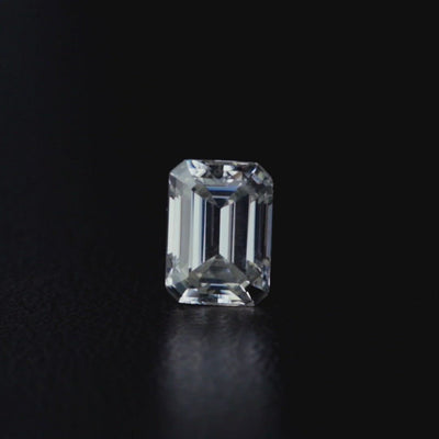 Emerald Diamond Faceted FAB Moissanite Loose Stone