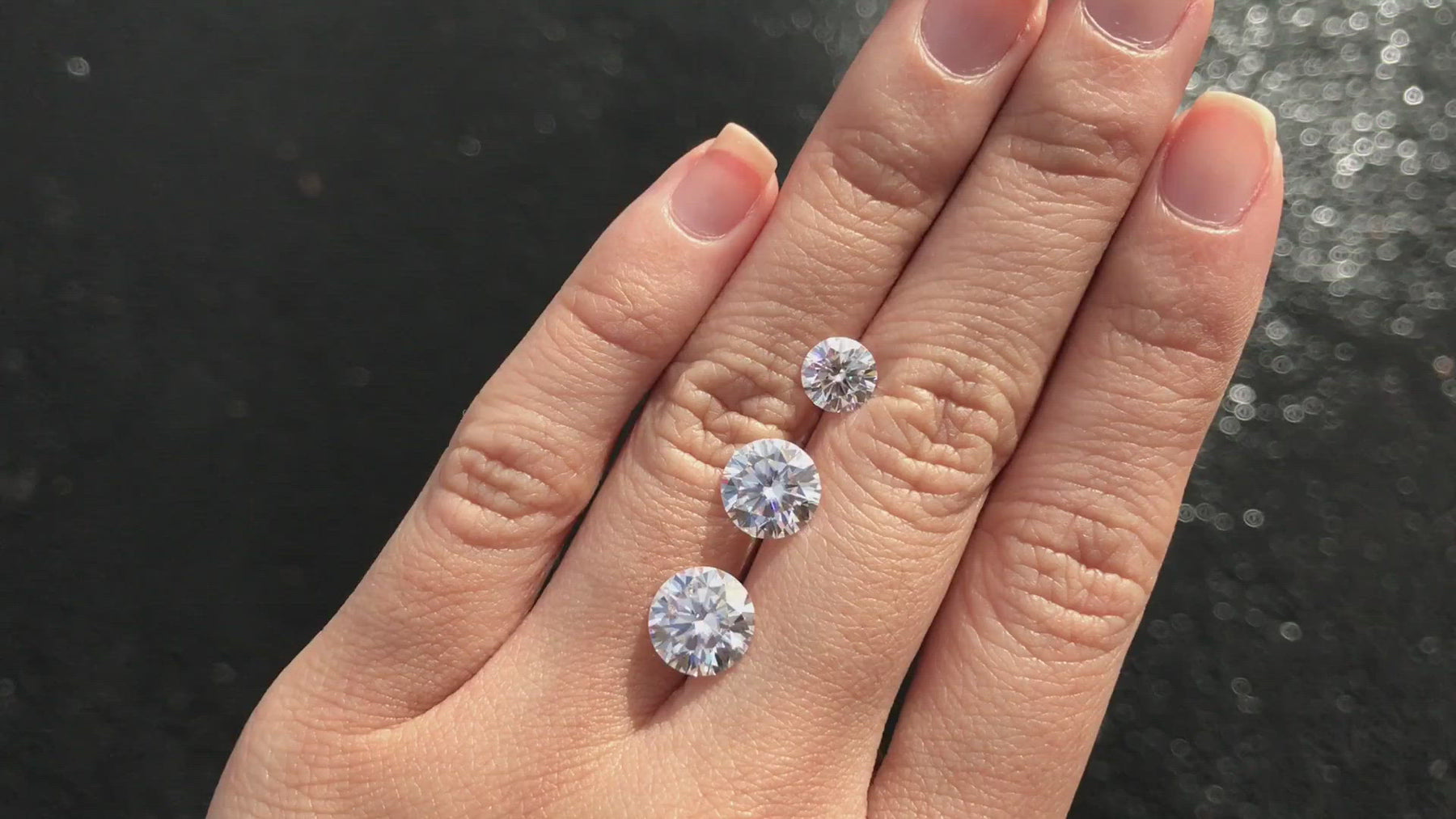 Hearts & Arrows Round Forever One Charles & Colvard Loose Moissanite S